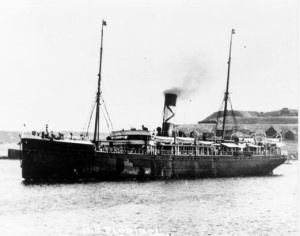 The SS Florizel under way